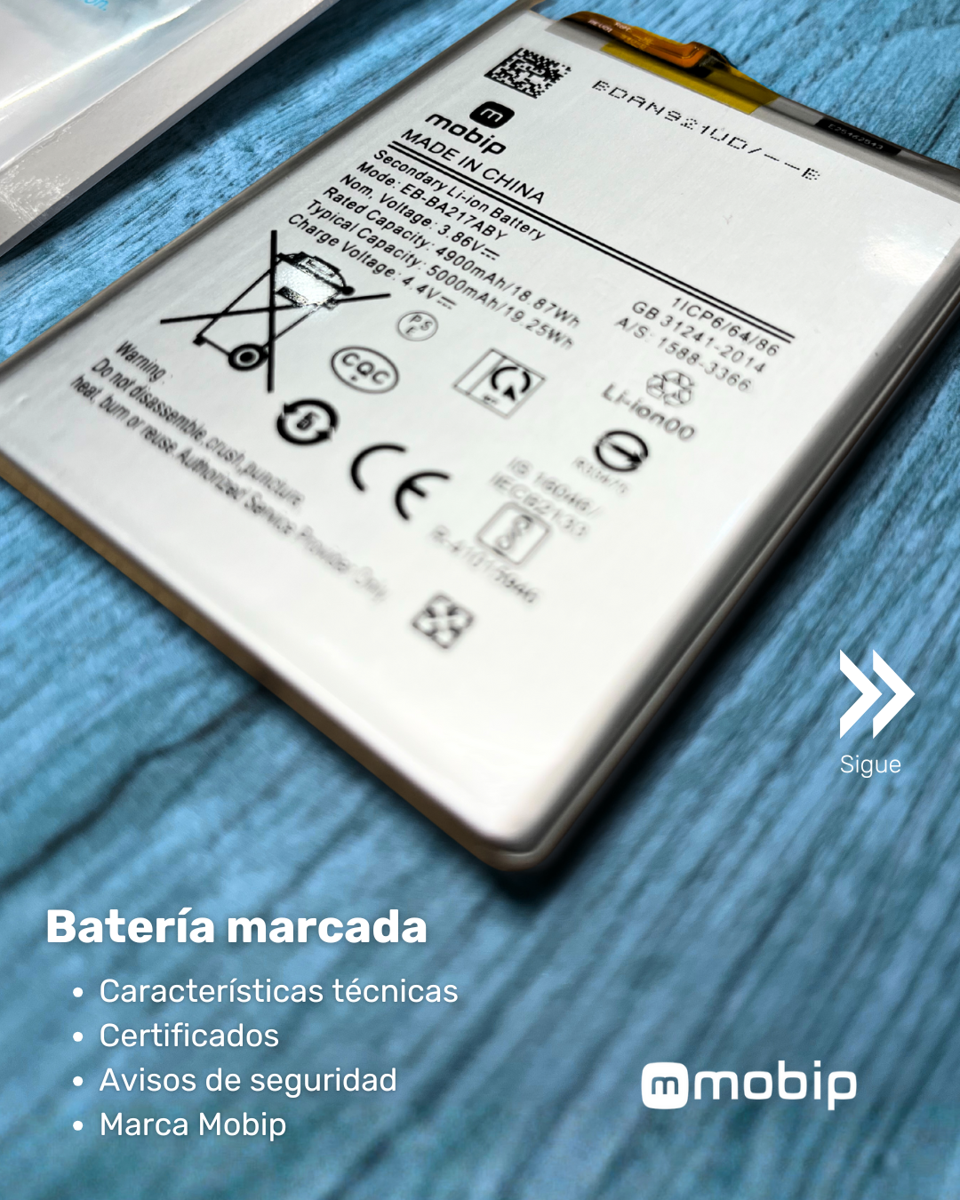 Batería sin empaque