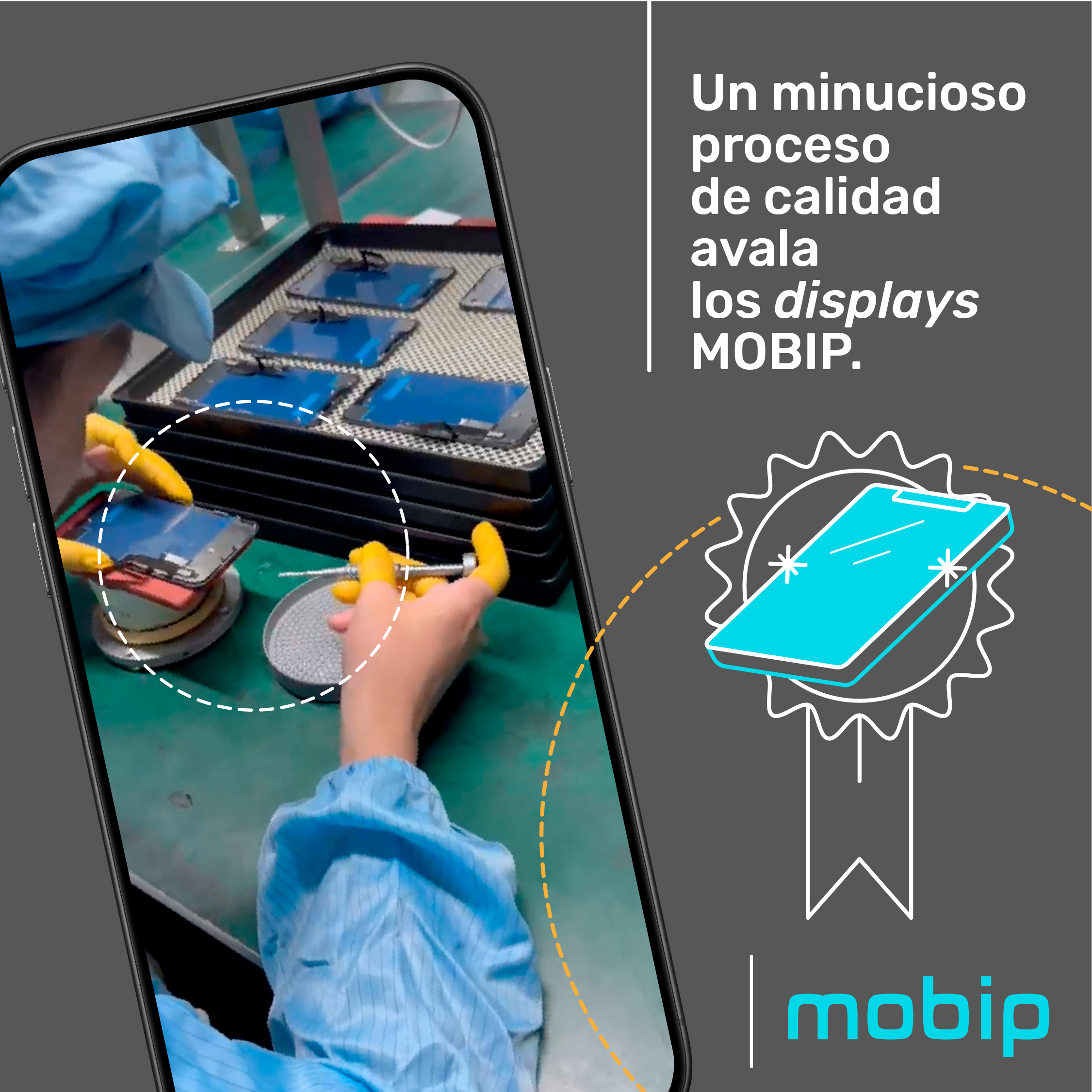 Displays para Celulares con Garantía Mobip en Cali